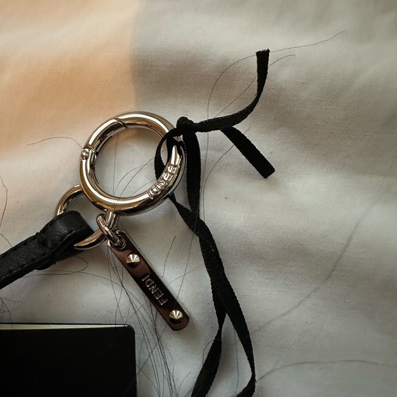 Fendi Black and White Fur Bag Charm - Picture 6 of 9